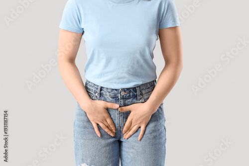 Young woman suffering from ...