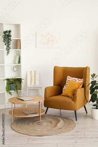 Interior of light living ro...