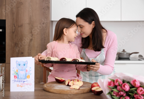 Happy mother with her cute ...