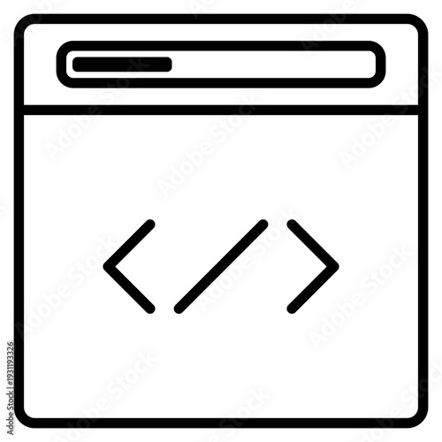 Programming Code Editor Icon