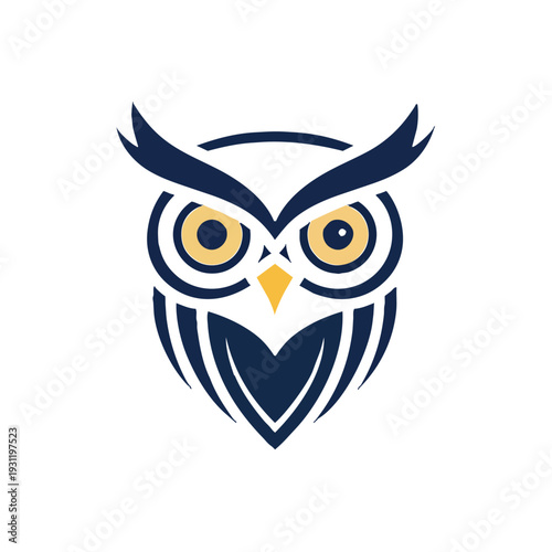 Owl Mascot Head Logo
