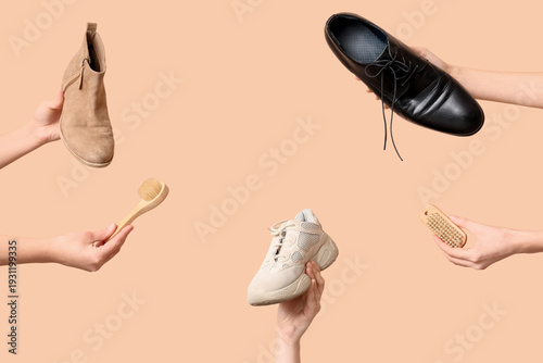 Female hands with stylish s...