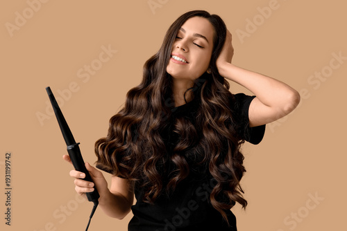 Beautiful young woman with ...