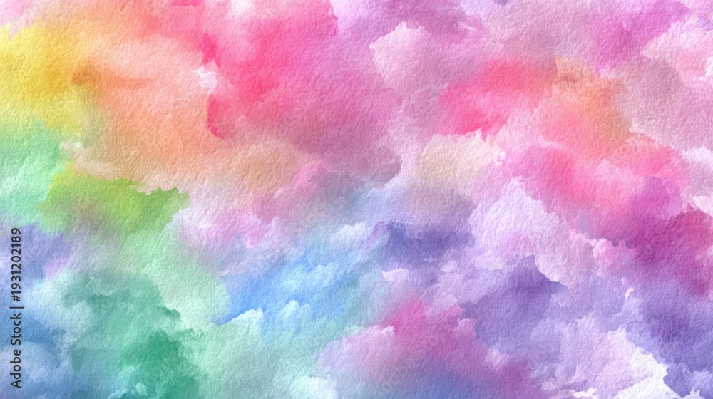 Fototapeta premium Creative team communication notes in watercolor style artistic environment abstract content vibrant viewpoint