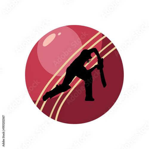 illustration of batsman playing cricket. Batsman hitting the ball in action. Cricket world cup vector Banner design on isolated background