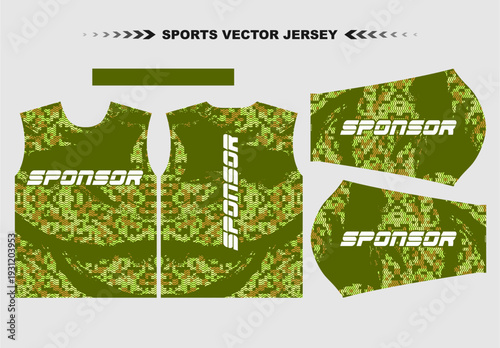 camouflage design longsleeve ...
