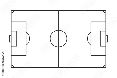 Football pitch layout
