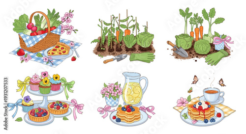 Delicious homegrown food and sweet treats for a perfect picnic