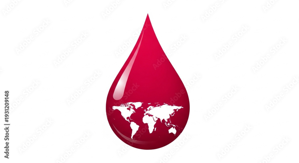 Obraz premium World Hemophilia Day global health, unity, and the critical importance of worldwide blood donation efforts to save lives across continents through medical solidarity