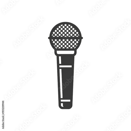 Microphone Icon for Podcast, Recording, and Audio Streaming