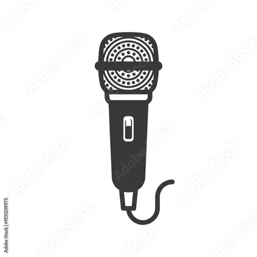 Microphone Icon for Podcast, Recording, and Audio Streaming