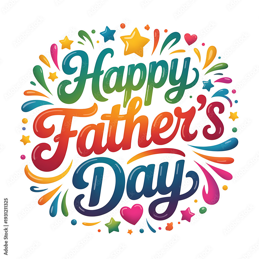 Obraz premium Happy Fathers Day 