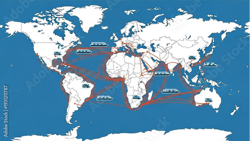 World map showing distribution of great white sharks.