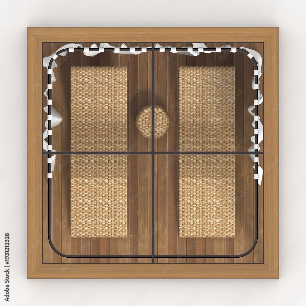 Fototapeta premium 3d render Poolside Cabana design element Furniture