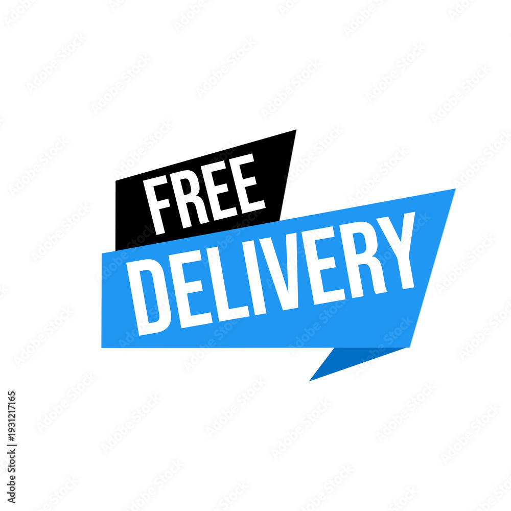 Obraz premium Free Delivery Label Icon PNG, Instant Shipping Badge Icon, E-commerce Tag Design, Delivery Offer Graphic, Shop Sticker
