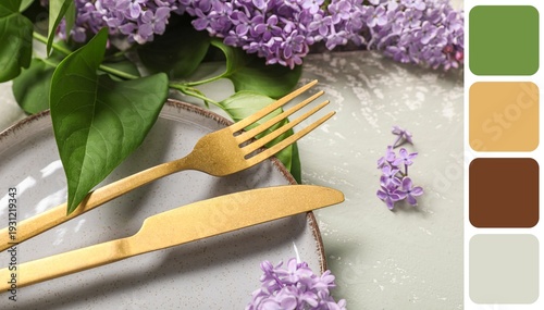 Beautiful table setting wit...