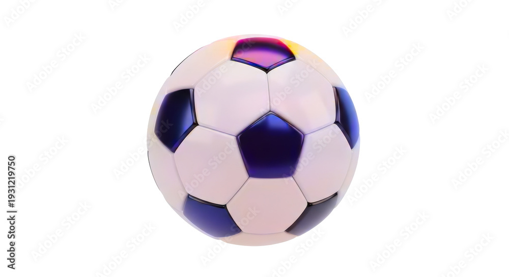 Fototapeta premium Soccer ball on transparent background