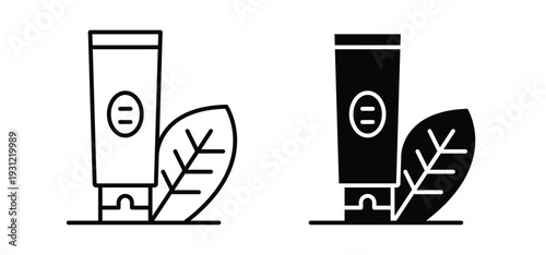 Face wash icon. black and white line icons pack.