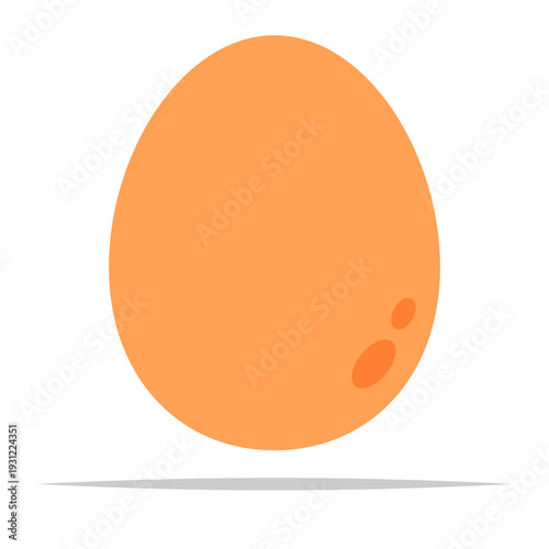 Chicken egg flat icon vector isolated illustration