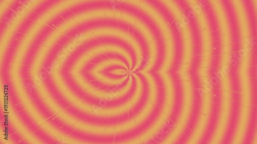 Vibrant Pink Yellow Swirling Pattern Animation.