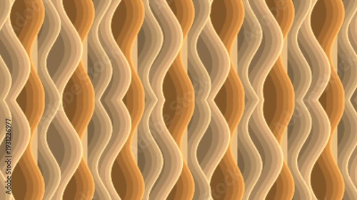 Wavy Patterned Background with Orange Hues.