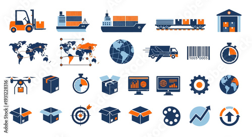 Business Strategy Planning Analytics Dashboard Illustration
