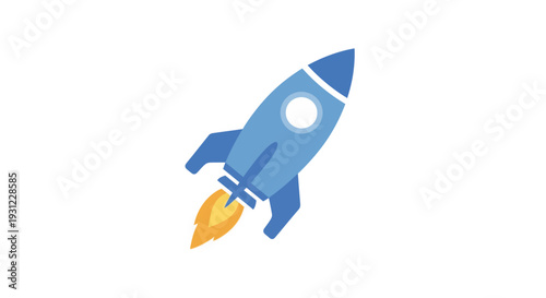 Blue Rocket Launching