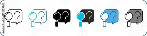 Inquiry Single Icon Pack Multistyle