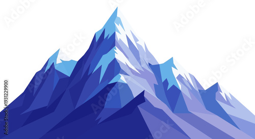 Geometric Mountain Peak Silhouette