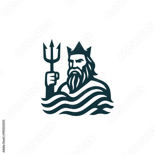 Sea Waves God Logo