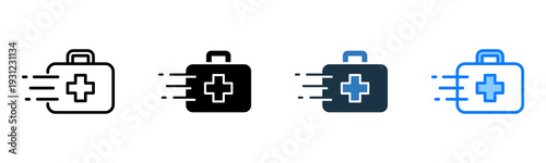 First Aid icon multiple style 
