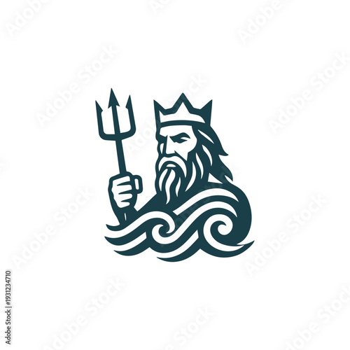 Sea Waves God Logo