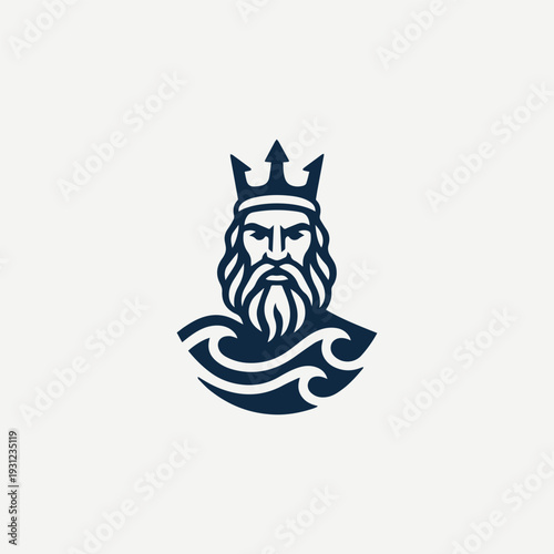 Sea Waves God Logo