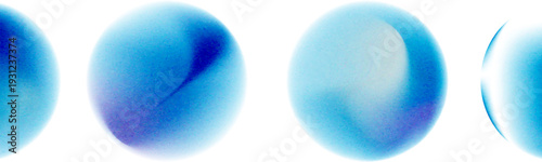 Set color circle gradient noise gradation. Abstract colorful watercolor blur mesh on isolated transparent background