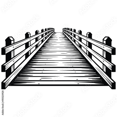 silhouette of a man walking on a bridge