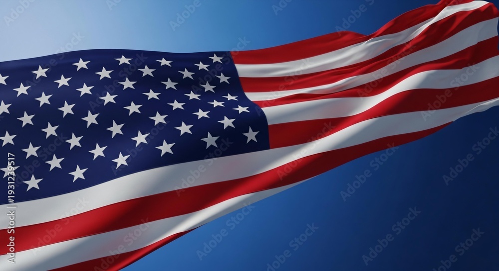 Fototapeta premium USA flag for memorial day Poster or banners illustration American flag as a background anzac day concept