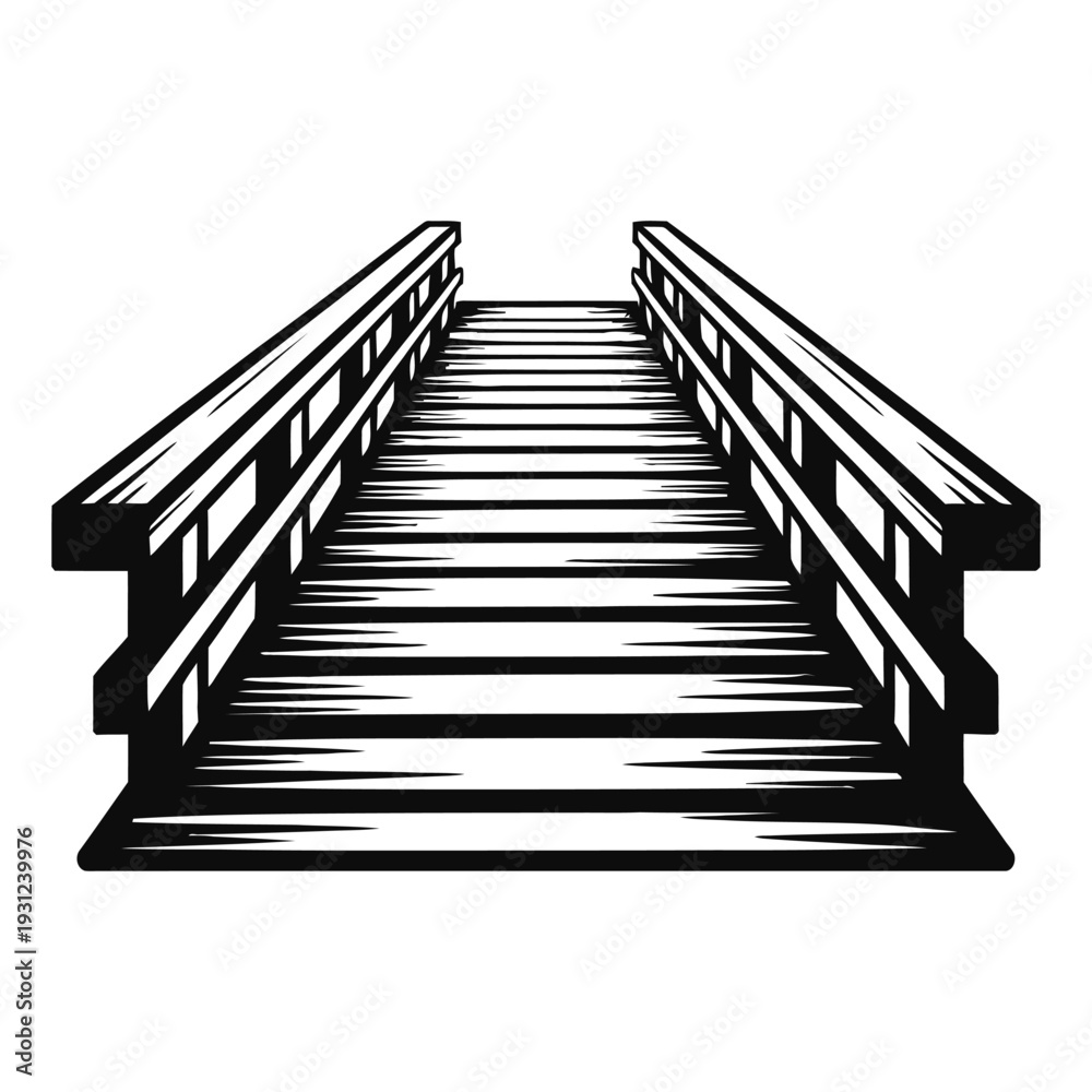 Fototapeta premium bridge vector illustration