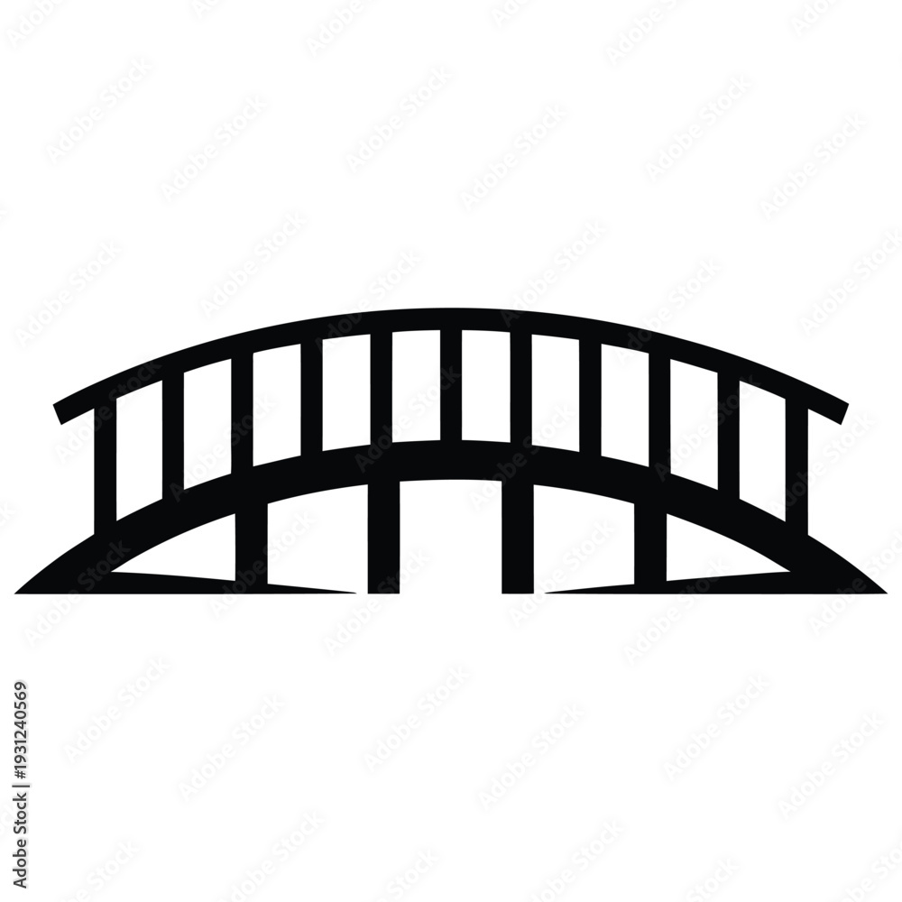 Obraz premium bridge vector illustration