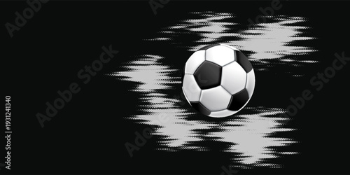 Soccer ball and gal net illustration combined pencil sketch and watercolor sketch.Vector ilustration