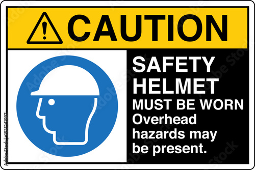 Safety Sign Caution SAFETY HE...