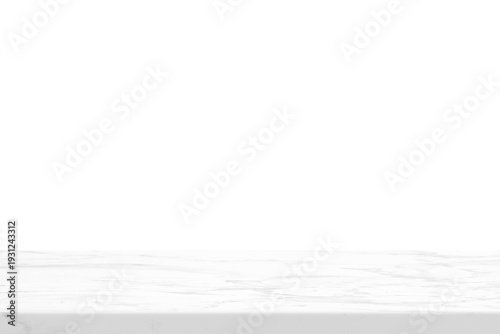 White Luxury Marble Table, Suitable for Product Presentation Backdrop, Display, and Mock up. (Transparent PNG File)