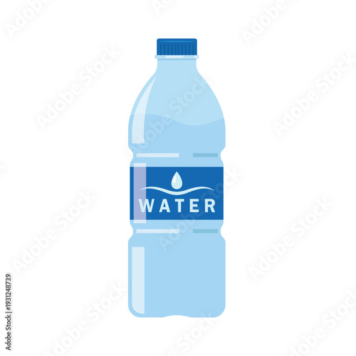 bottled mineral water icon vector element design template