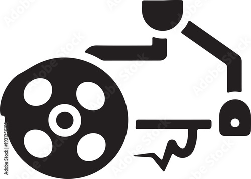 Smart wearable technology icon set, health monitoring devices, fitness tracker, smartwatch, biometric sensor symbols, black silhouette vector illustration