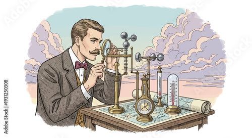 Scientist Examining Laboratory Equipment Closely.