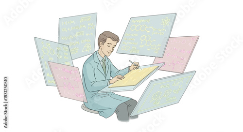 Doctor Working on Medical Records on Laptop.