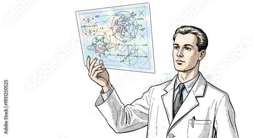 Doctor in Lab Coat Holding Medical Chart.