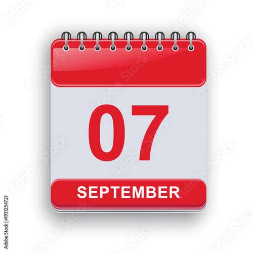 September 07 Daily Calendar Template Professional Daily Planner Sheet