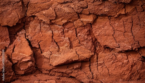 Rammed Earth Texture Clay Soil Brown Red Layers Wall Ground Background