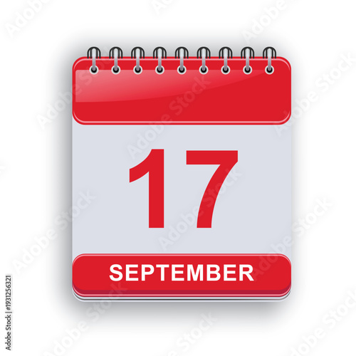 September 17 Daily Calendar Template Elegant Professional Sheet Design