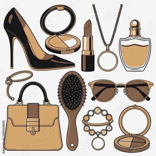 Fashion Accessories Collection vector illustration